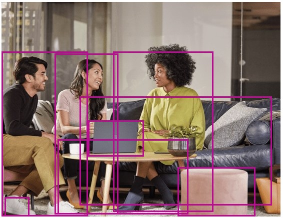 Image taken from Azure Cognitive Services website Objects