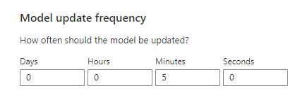 Model Update Frequency
